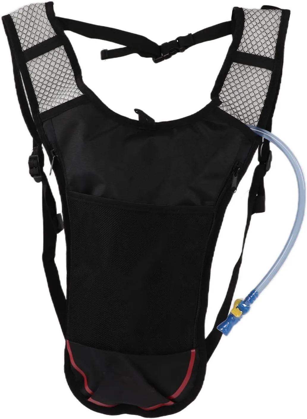Hydration Backpack, Hydration Pack Hiking Water Backpack Lightweight Breathable Water Backpack with 2L Water Bag Straw for Running Hiking Cycling (Red)