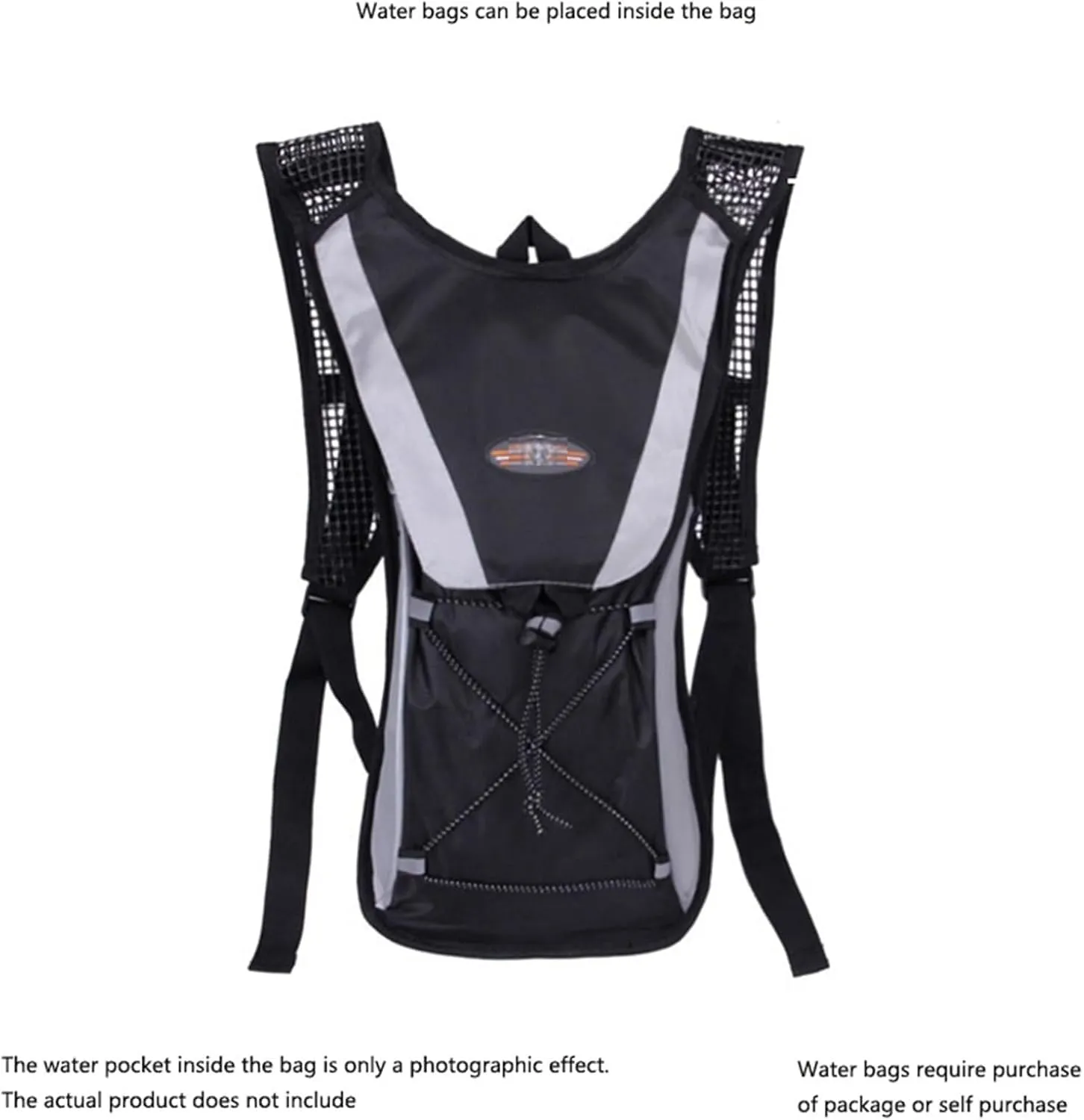Hydration Backpack, Lightweight Running Vest for Men & Women with Adjustable Strap Water Bladder Outdoor Marathon (Orange)