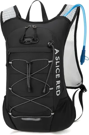 Hydration Backpack, Running Water Backpack with 2L Bladder, Hydro Water Daypack for Men Women Cycling Hiking Rave