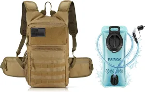 Hydration Backpack with 2L TPU Hydration Bladder, Lightweight Insulation Hydration Pack for Cycling, Hiking, Running, Climbing, Hunting, Biking