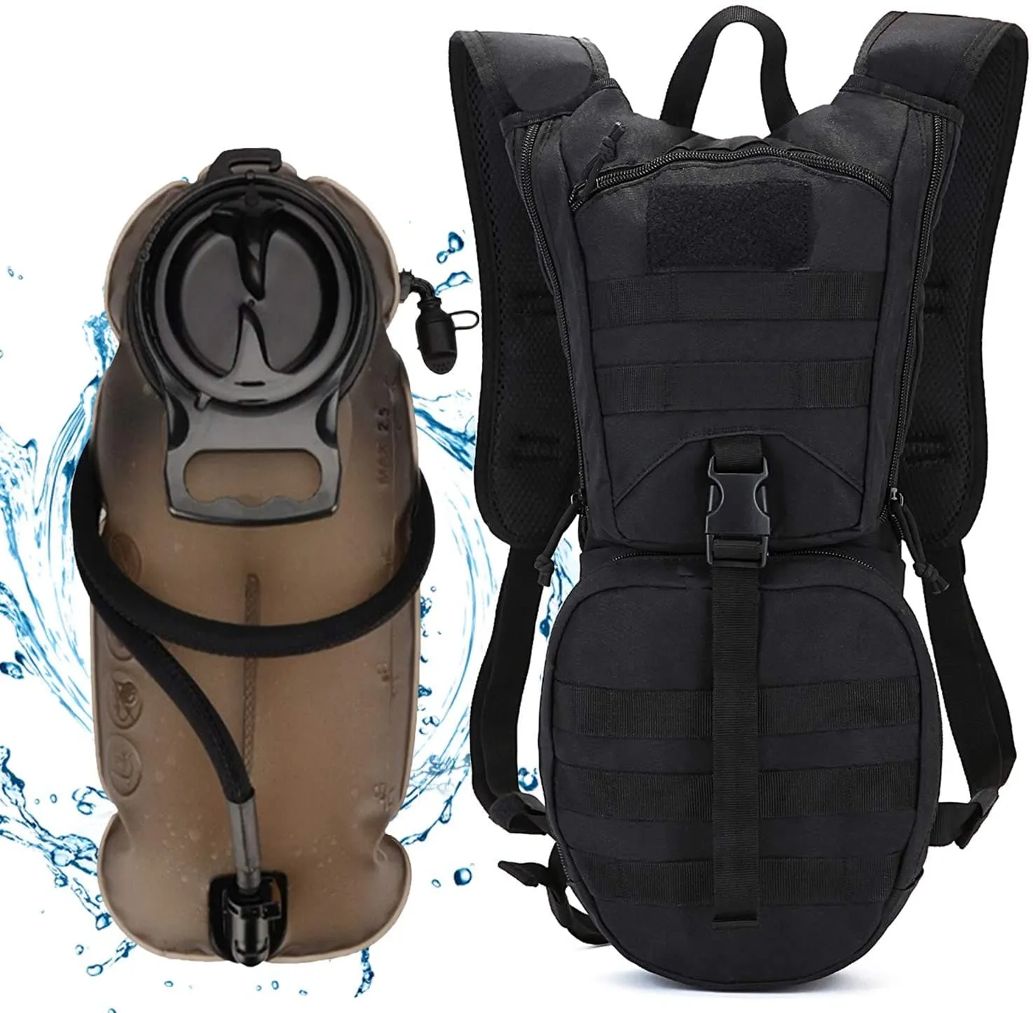 Hydration Backpack with 3L Water Bladder Bundle for Outdoor Adventures