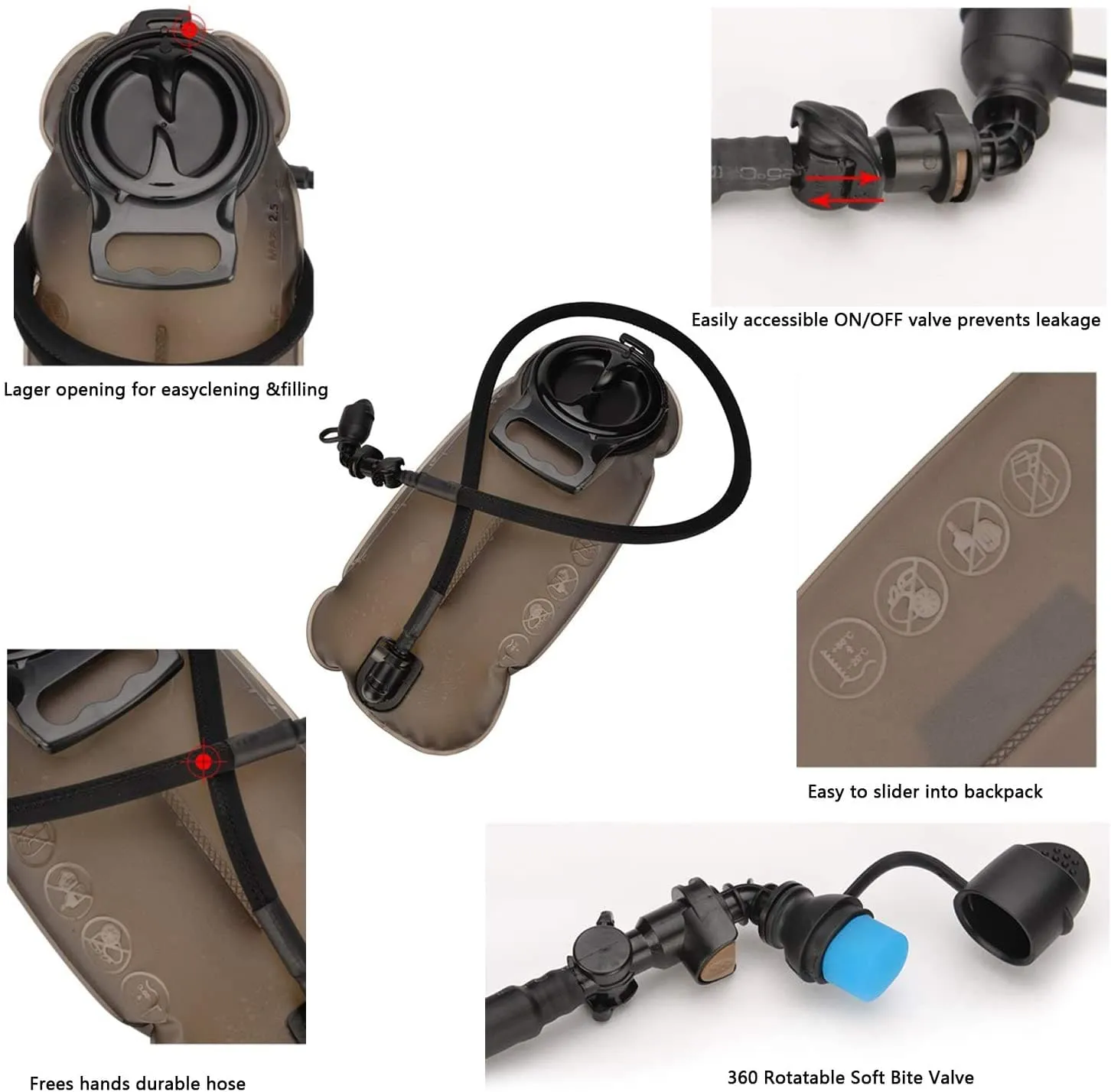 Hydration Backpack with 3L Water Bladder Bundle for Outdoor Adventures