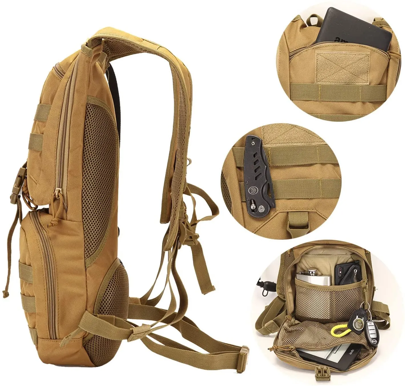 Hydration Backpack with 3L Water Bladder Bundle for Outdoor Adventures