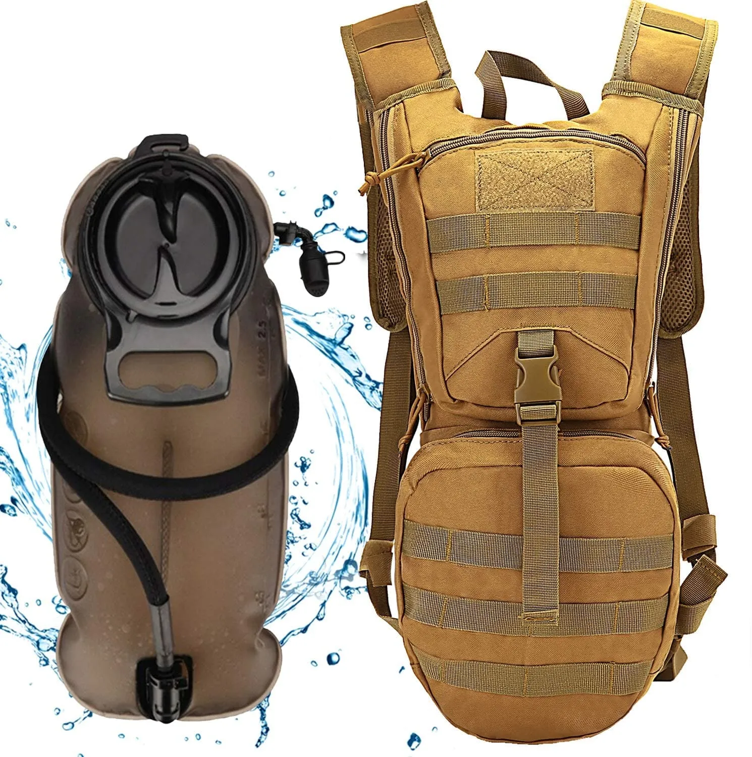 Hydration Backpack with 3L Water Bladder Bundle for Outdoor Adventures