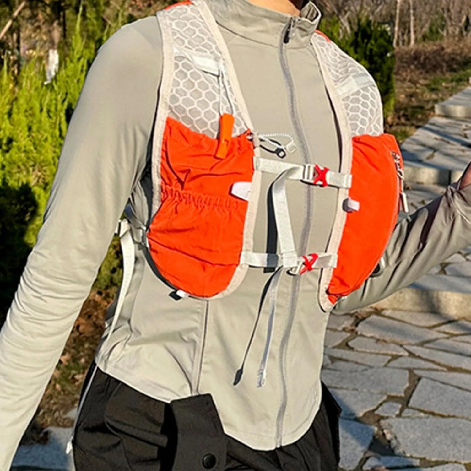 Hydration Backpacks - 5L Lightweight Water Backpack Hydration Pack Adjustable Strap Design Outdoor Survival Gear Reflective Strip Storage Bag For Running Snowboarding Cycling Hiking Climbing Adventure