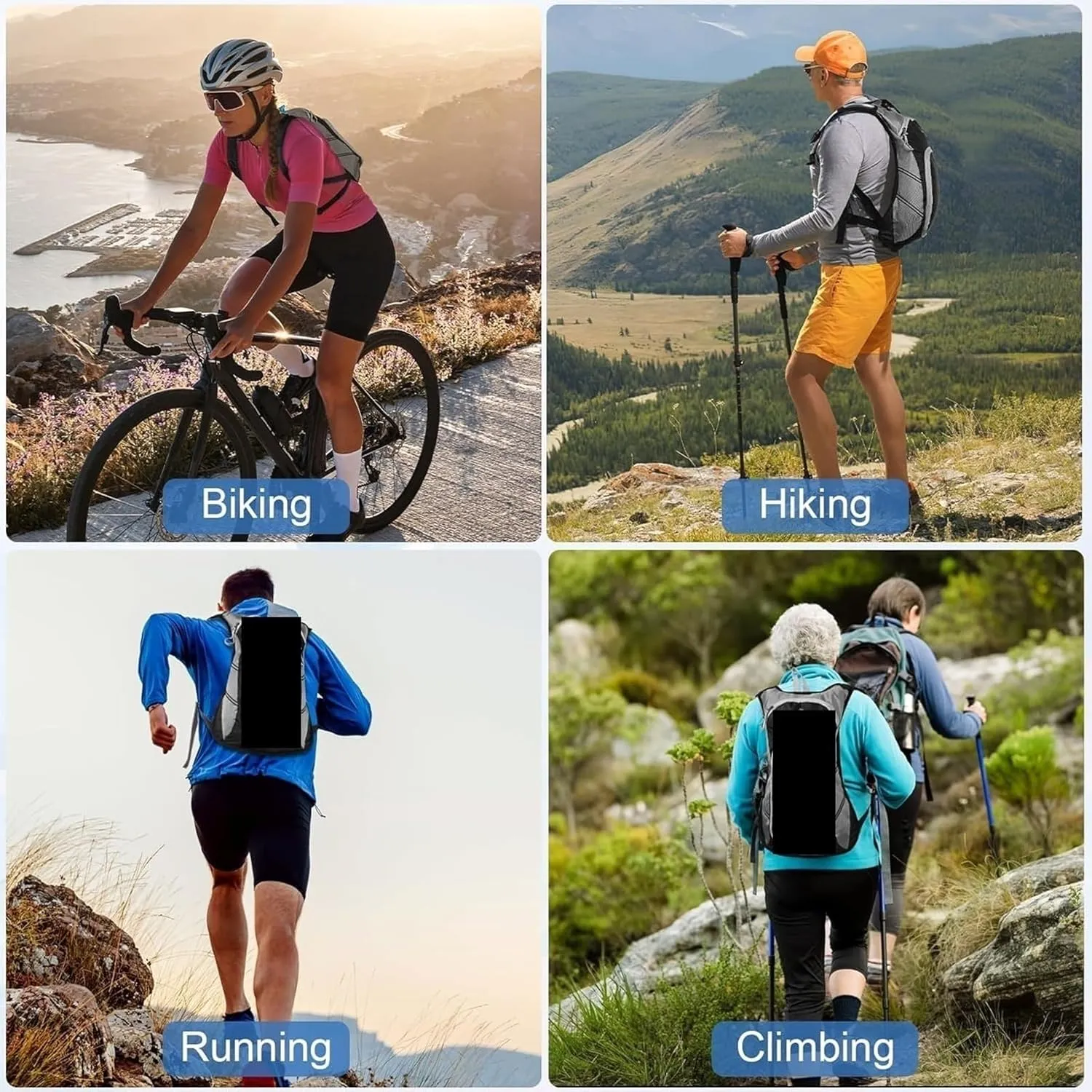 Hydration Bladder, Upgraded Leak Proof Water Bag, for Outdoor Cycling Marathon Running Climbing, Hydration Backpack