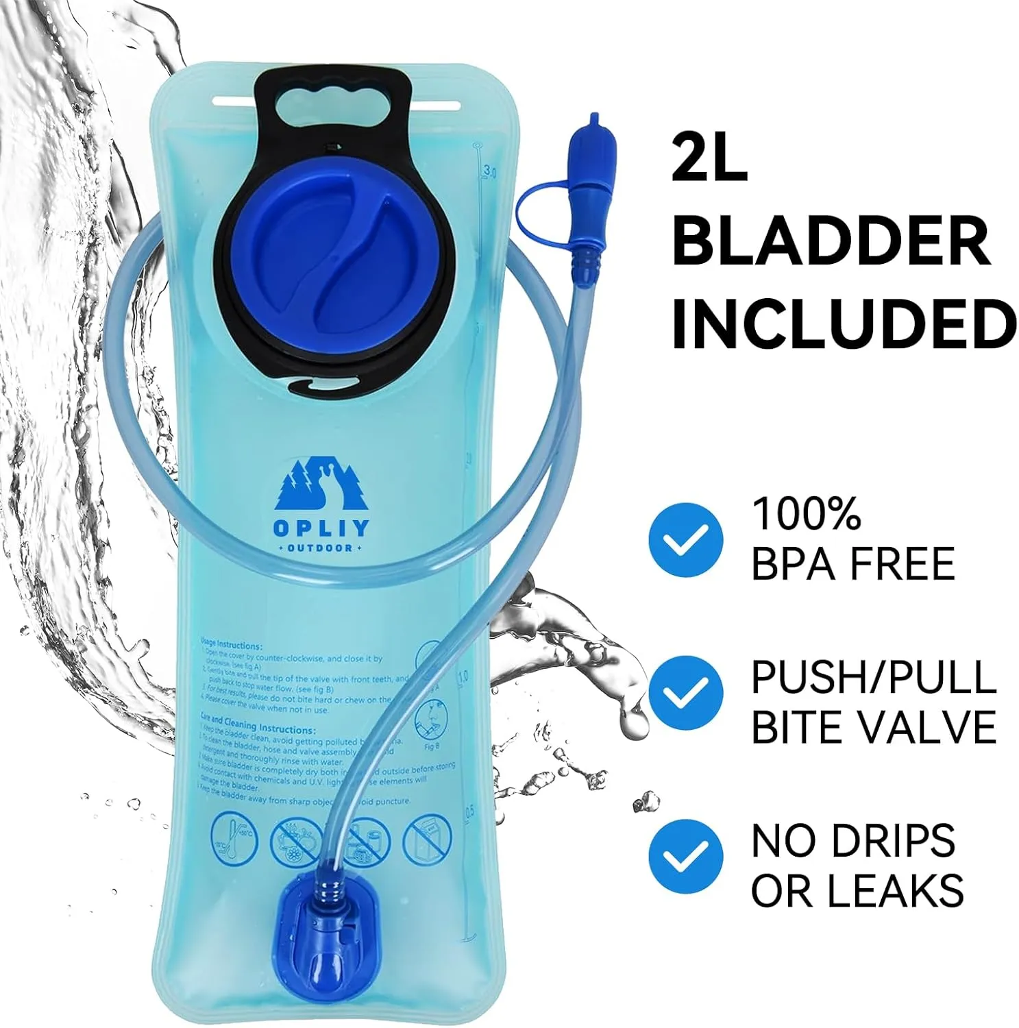 Hydration Pack,Hydration Backpack with 2L Hydration Bladder Lightweight Running Water Backpack for Women Men