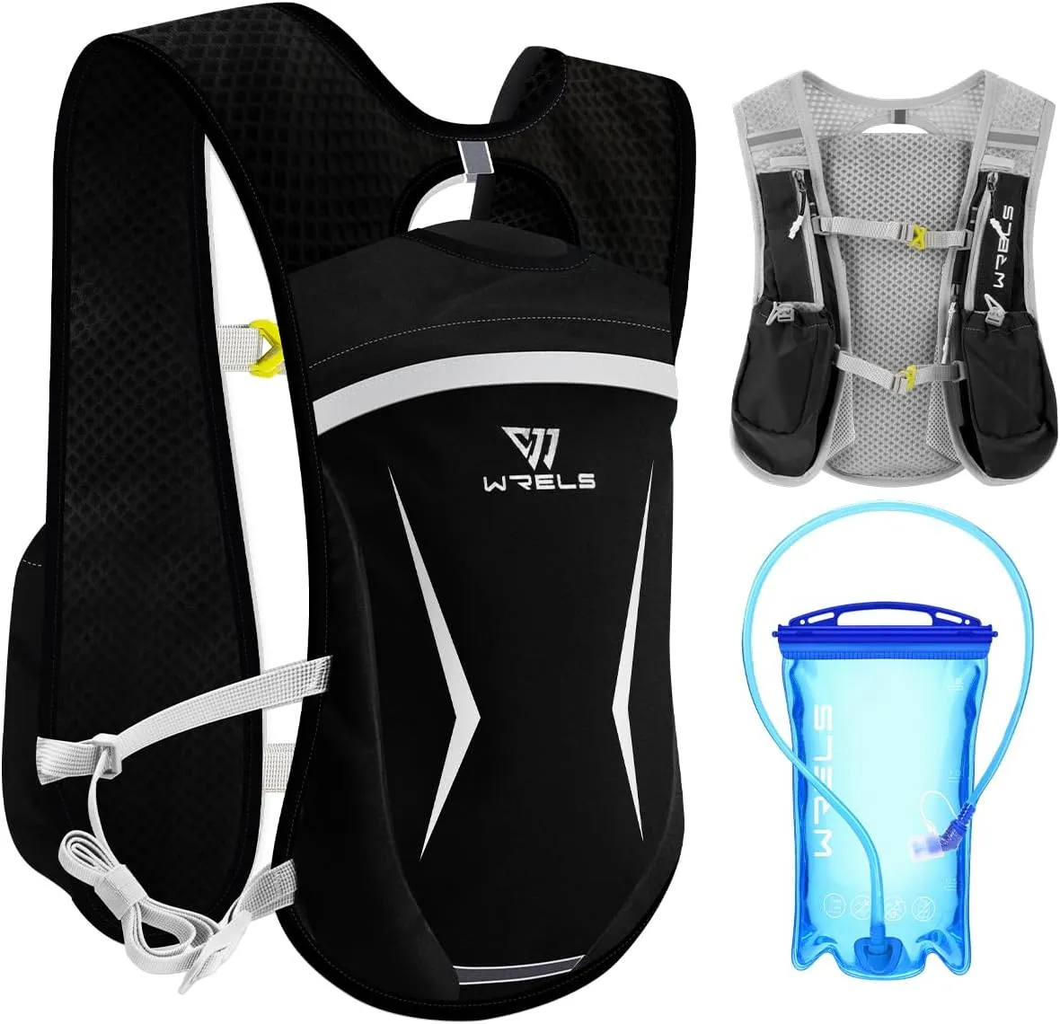 Hydration Running Vest for Men Women,5L Lightweight Water Backpack with 1.5L Leakproof Water Bladder,Hydration Vest for Marathon Cycling Jogging Hiking