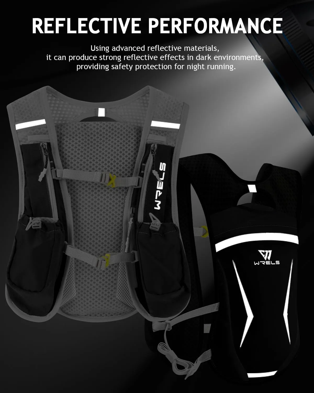 Hydration Running Vest for Men Women,5L Lightweight Water Backpack with 1.5L Leakproof Water Bladder,Hydration Vest for Marathon Cycling Jogging Hiking