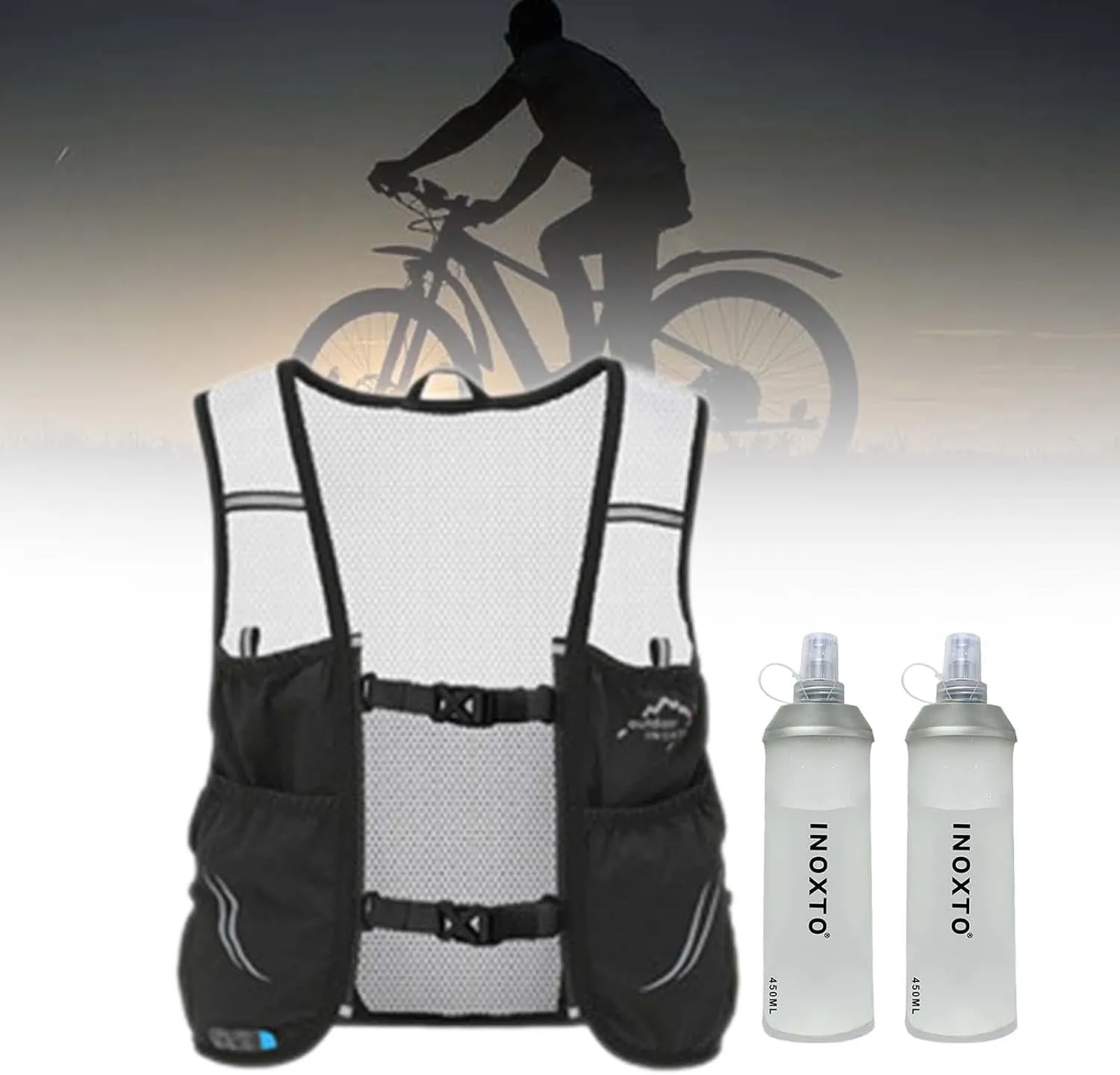 Hydration Vest Pack Backpack Hydration Backpack Daypack Hydration Bag Running Vest for Climbing Hiking Trail Fitness Cycling