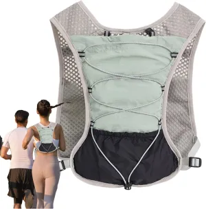Hydration Vest, Running Hydration Backpack | 5L Reflective Waterproof Vest | Adjustable Breathable Sports Gear Lightweight for Cycling, Trail Trail, Riding
