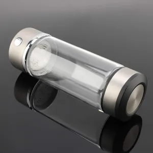 Hydrogen Water Bottle, Hydrogen Water Bottle Generator Rechargeable Hydrogen Rich Water Glass Cup Portable Hydrogen Water Generator Hydrogen Water Machine for Home Travel Fitness