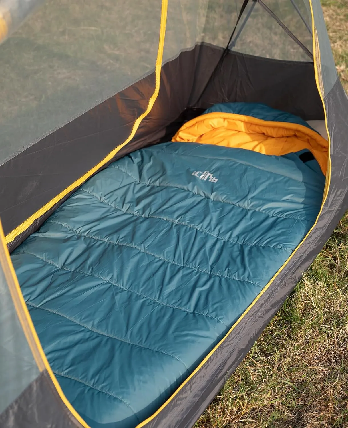 iClimb 3M Thinsulate Insulation Mummy Sleeping Bag with Compression Sack Ultralight Compact Warm Washable for Adults Indoor Outdoor Backpacking Camping Hiking