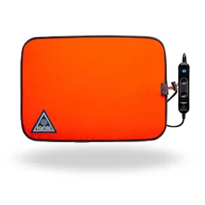 Ignik Backside 12-Volt Powered Heated Seat Pad, Regular, Orange/Blue