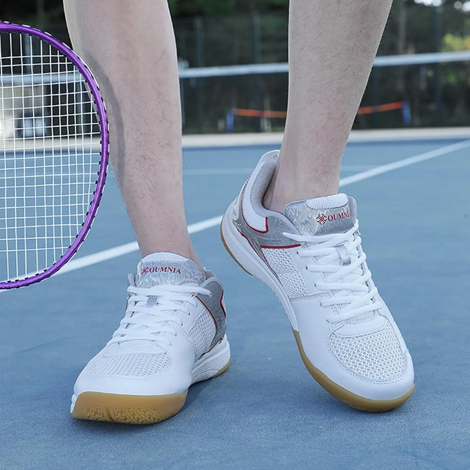 Indoor Court Shoes for Tennis, Badminton Table Tennis Volleyball Pickleball Lightweight Racketball Squash Outdoor for Men Women,Boys Girls