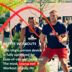 INERTIA WAVE – Gronk Fitness Edition | 10-Pack Dynamic Rubber Battle Ropes Alternative for Home and Gym | Maximize Calorie Burn | Revolutionary Fitness Equipment for Abs and Full Body Workout
