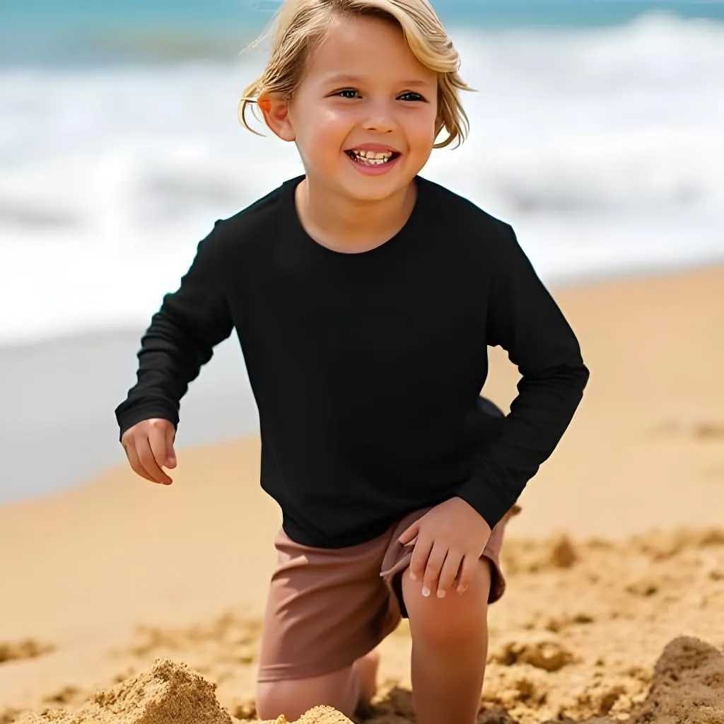INGEAR Boys' Rash Guard UPF 50  Swim Shirt, Quick-Dry Lightweight Sun Protection for Swimming, Surfing & Beach, XS-XL