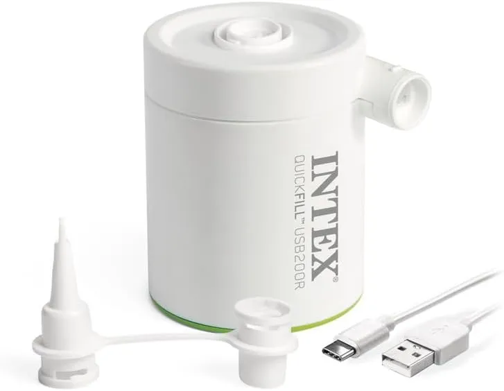 INTEX QuickFill Electric Air Pump: Inflates and Deflates Air Mattresses, Inflatable Kayaks, Boats, Toys