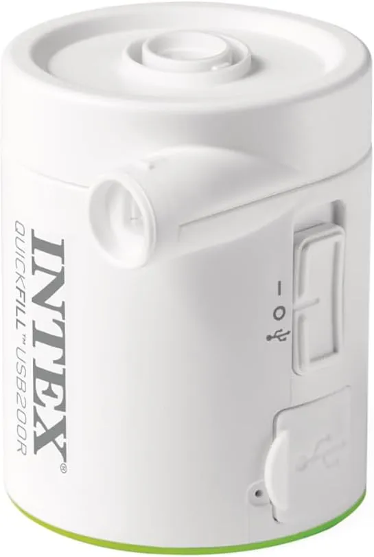 INTEX QuickFill Electric Air Pump: Inflates and Deflates Air Mattresses, Inflatable Kayaks, Boats, Toys
