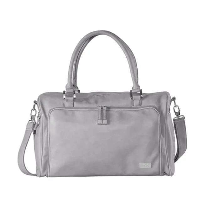 Isoki Nappy Bag Double Zip Satchel - Stone