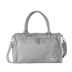Isoki Nappy Bag Double Zip Satchel - Stone