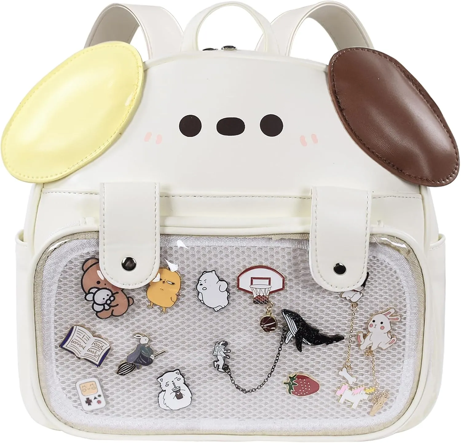 Ita Bag Pin Display Kids Backpack for School Cute Dog Bag Kawaii Cartoon Backpack for Girls