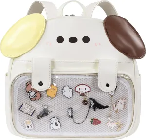 Ita Bag Pin Display Kids Backpack for School Cute Dog Bag Kawaii Cartoon Backpack for Girls
