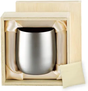 J-kitchens Whiskey Glass, Titanium Double Layered Rock Cup, 8.5 fl oz (250 ml), Made in Japan (Eco Bag, Vietnam)