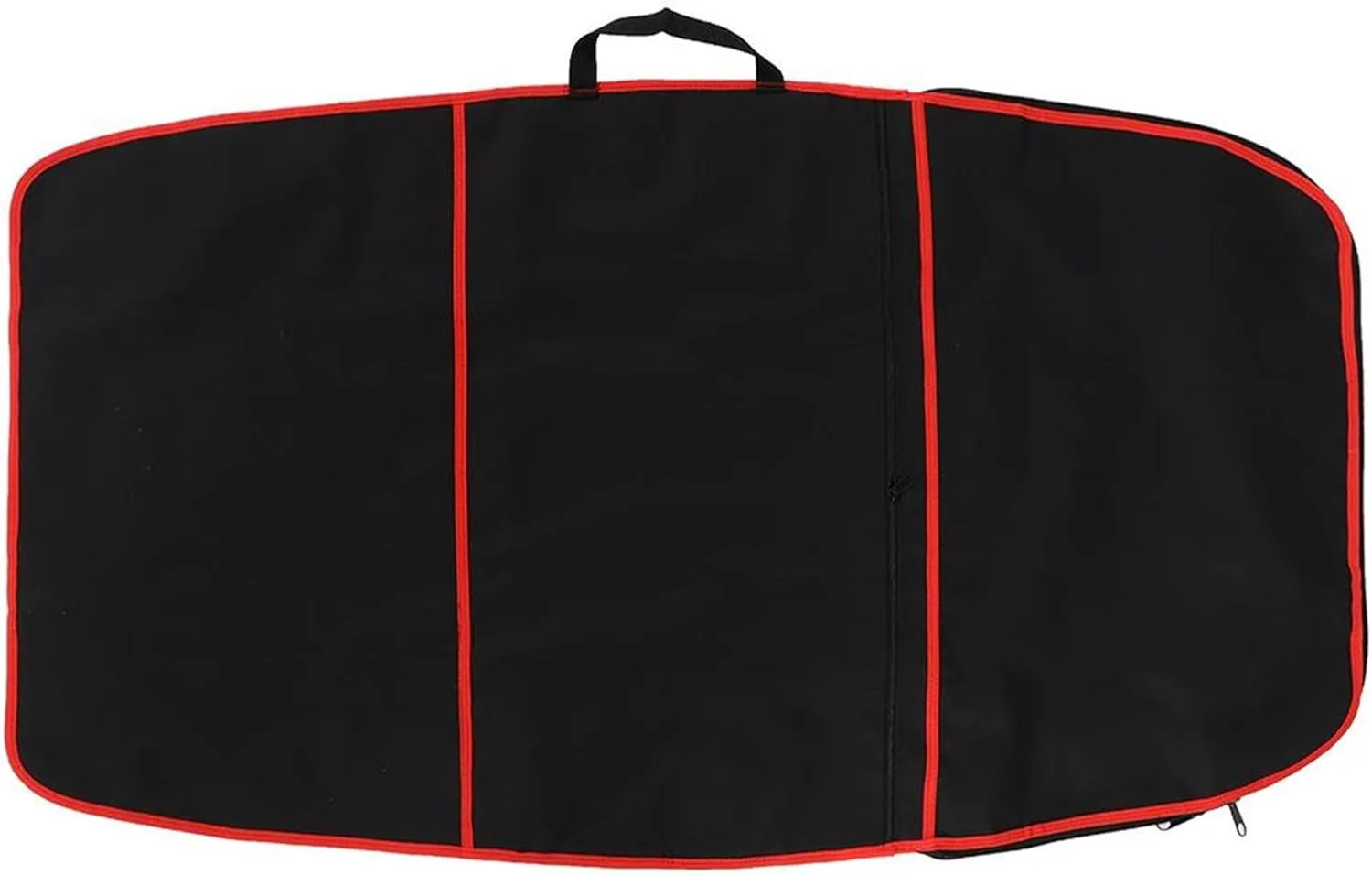 Jadeshay Surfboard Bag, 48x28 Inch Durable Polyester Bodyboard Carry Bag with Side Handle, Double Zipper & External Pocket, Suitable for Surfboard, Boogie Board, Red Stripe