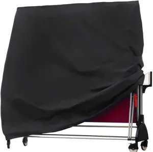 J&C Table Tennis Cover 420D Ping Pong Table Cover Black Full UV Protected Table Tennis Cover Outdoor Waterproof Heavy Duty Ping Pong Table Outdoor Waterproof