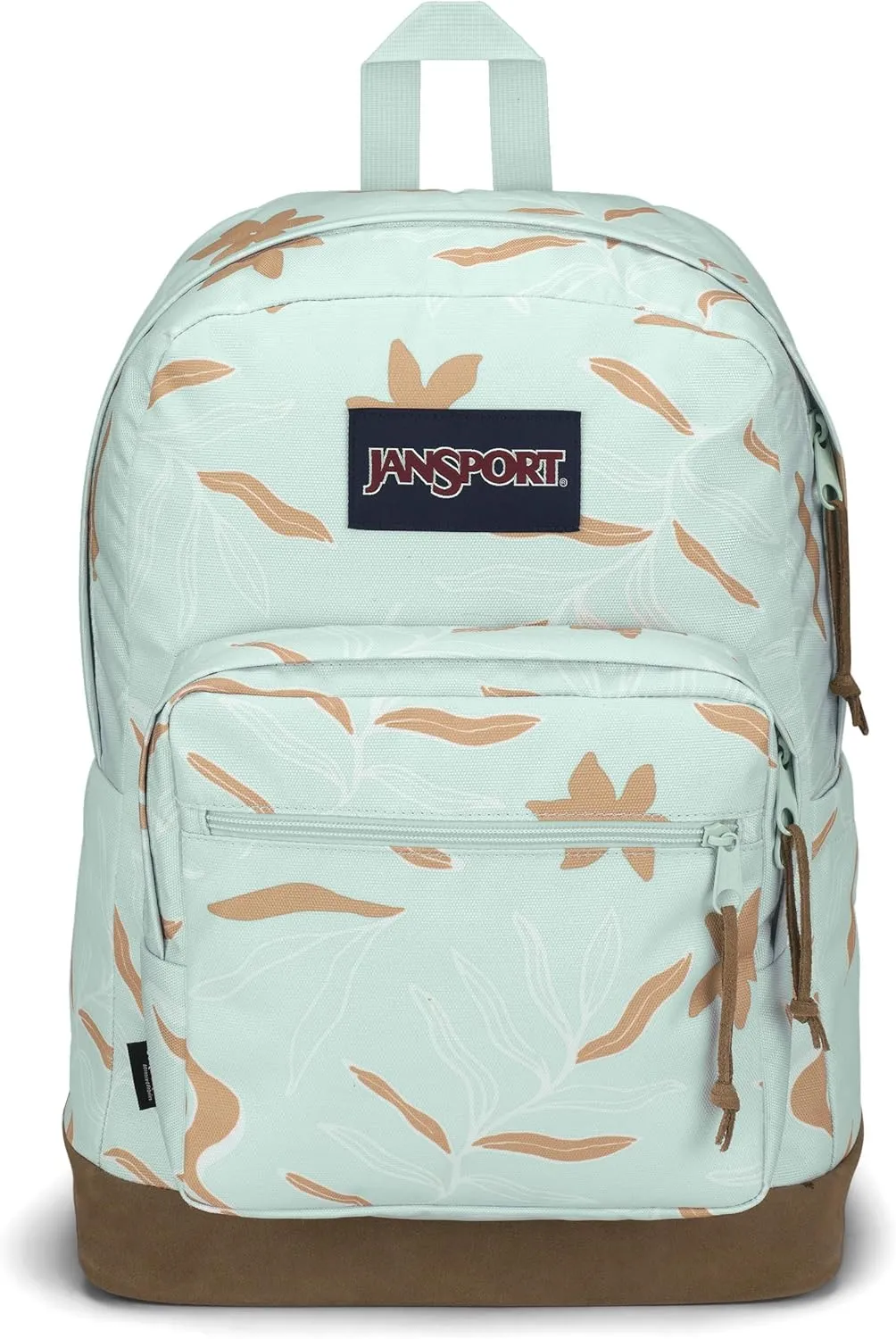 JanSport Right Pack Backpack - Durable Daypack with Padded 15" Laptop Sleeve, Spacious Main Compartment & Integrated Water Bottle Pocket - Vacay Vibes Green