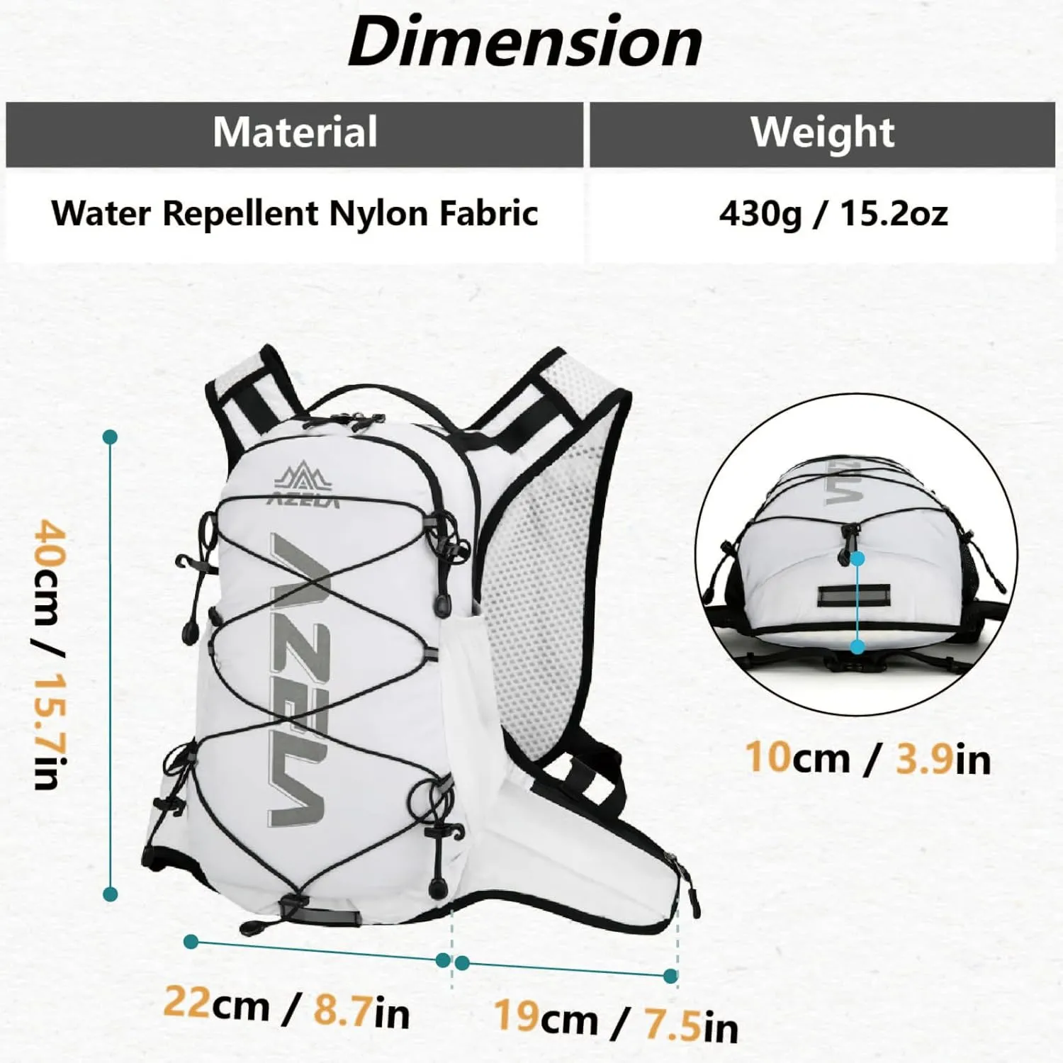 JEELAD Lightweight Running Vest for Women and Men with 1.5L Water Bladder for Hiking Trail Running Gear Cycling Marathon