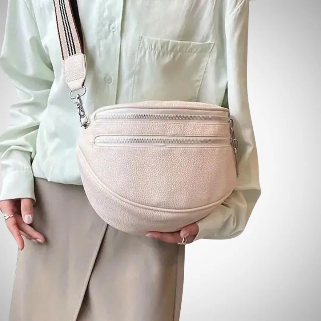 Jenela Double Zip Shoulder Bag