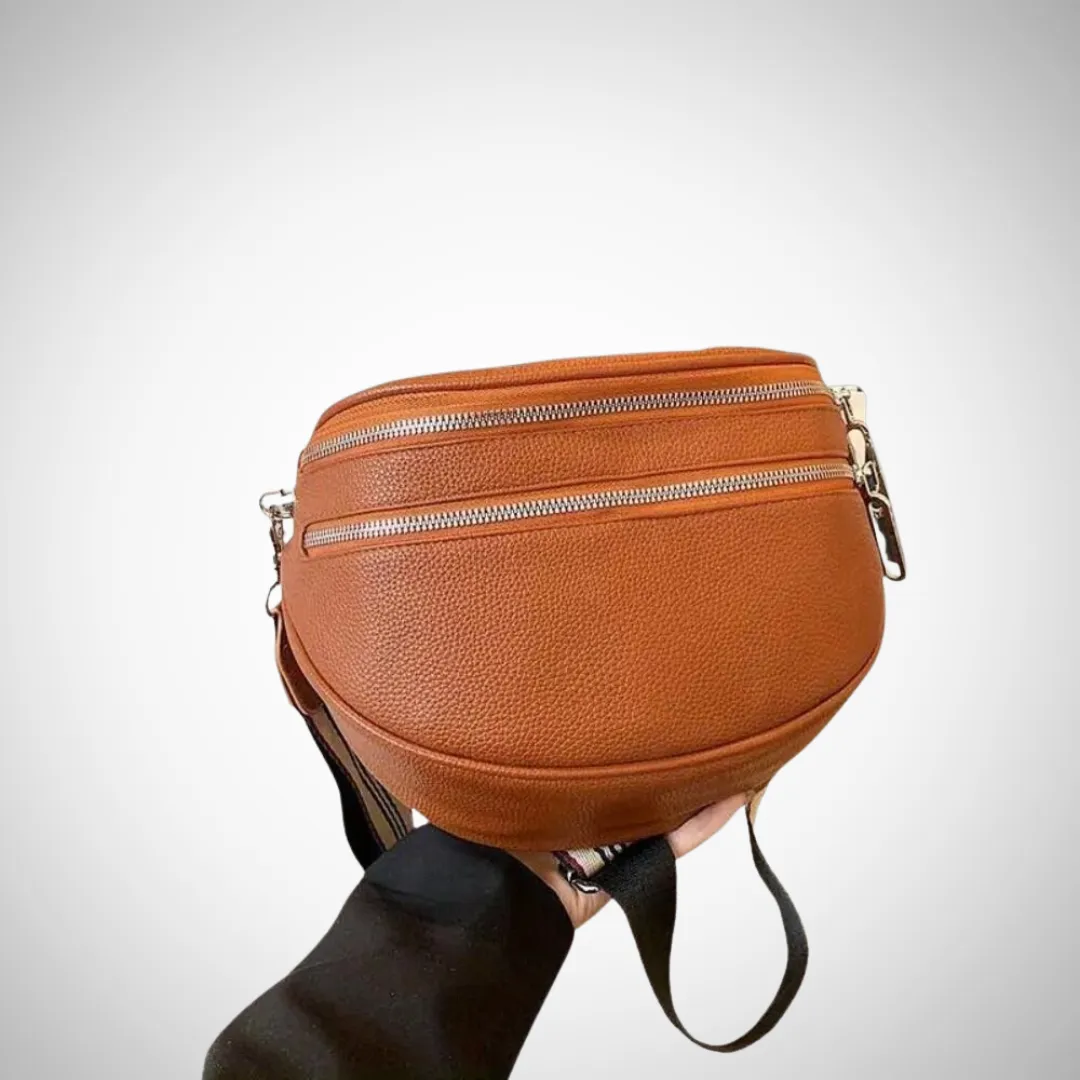 Jenela Double Zip Shoulder Bag