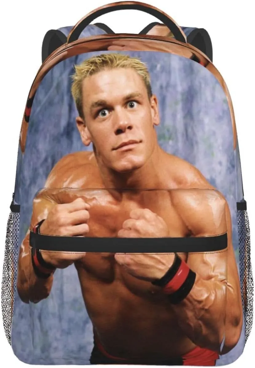 John Wrestler Cena Backpack Adults Bag Casual Backpack Hiking DaypackOne Size