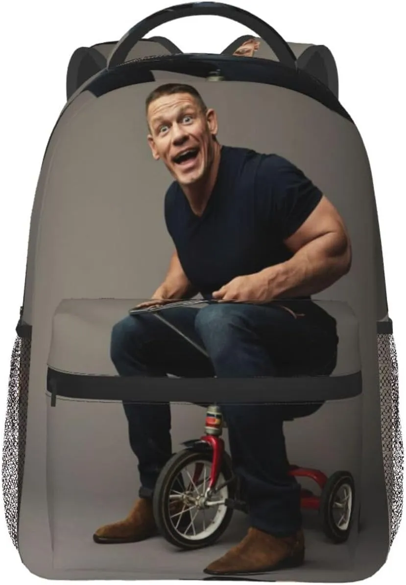 John Wrestler Cena Backpack Adults Bag Casual Backpack Hiking DaypackOne Size