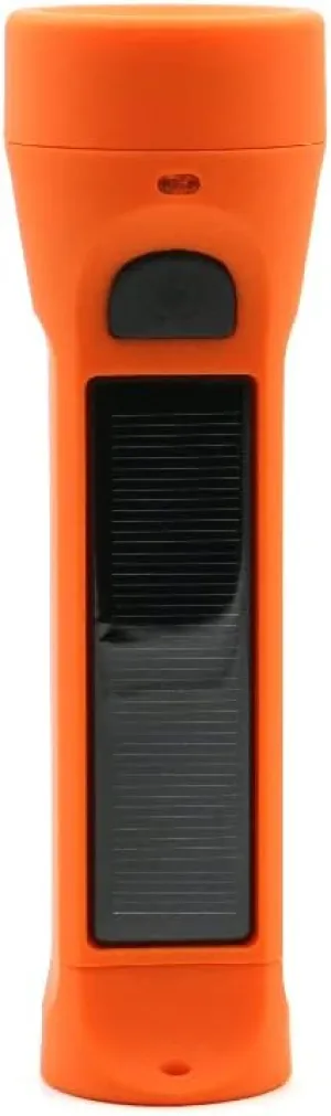 Journey Seeker 300 Solar LED Waterproof Flashlight and Charger, Orange