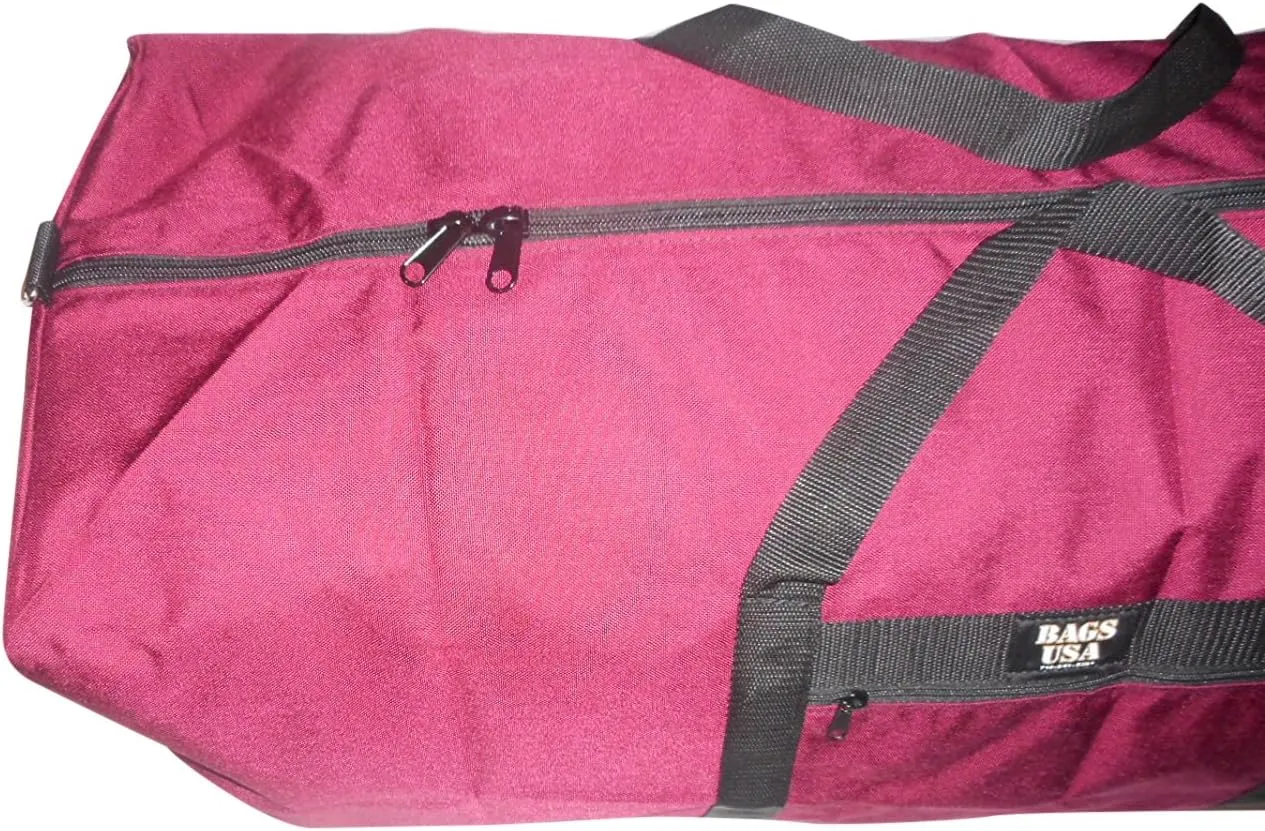 Jumbo Duffle Bag Holds Camping Gear,scuba Gear,river Raft Tube Made in USA.(maroon)