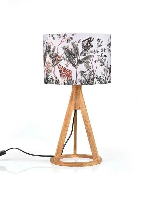 Jungle Trio Wooden Lamp