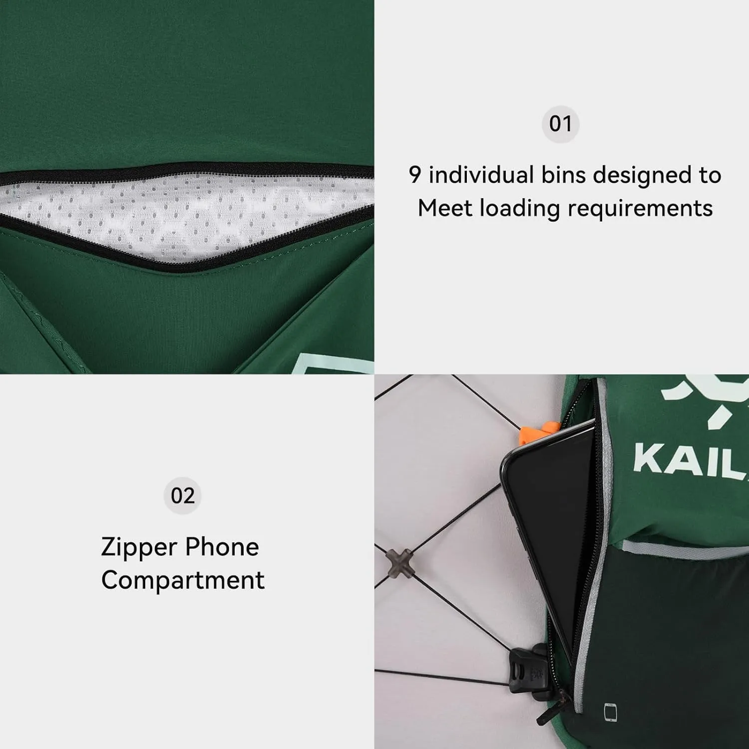 KAILAS FUGA AIR 8 Ⅳ Running Hydration Vest Hydration Pack Lightweight with Two TPU Water Bladders for Women Men Trail Cycling Hiking