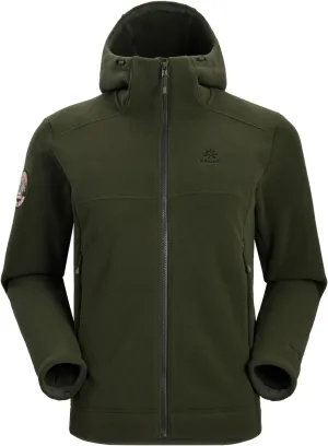 KAILAS Men's Fleece Hooded Full Zip Jacket Lightweight Winter Jacket Polar Warm Coat Pockets Outdoor Jacket