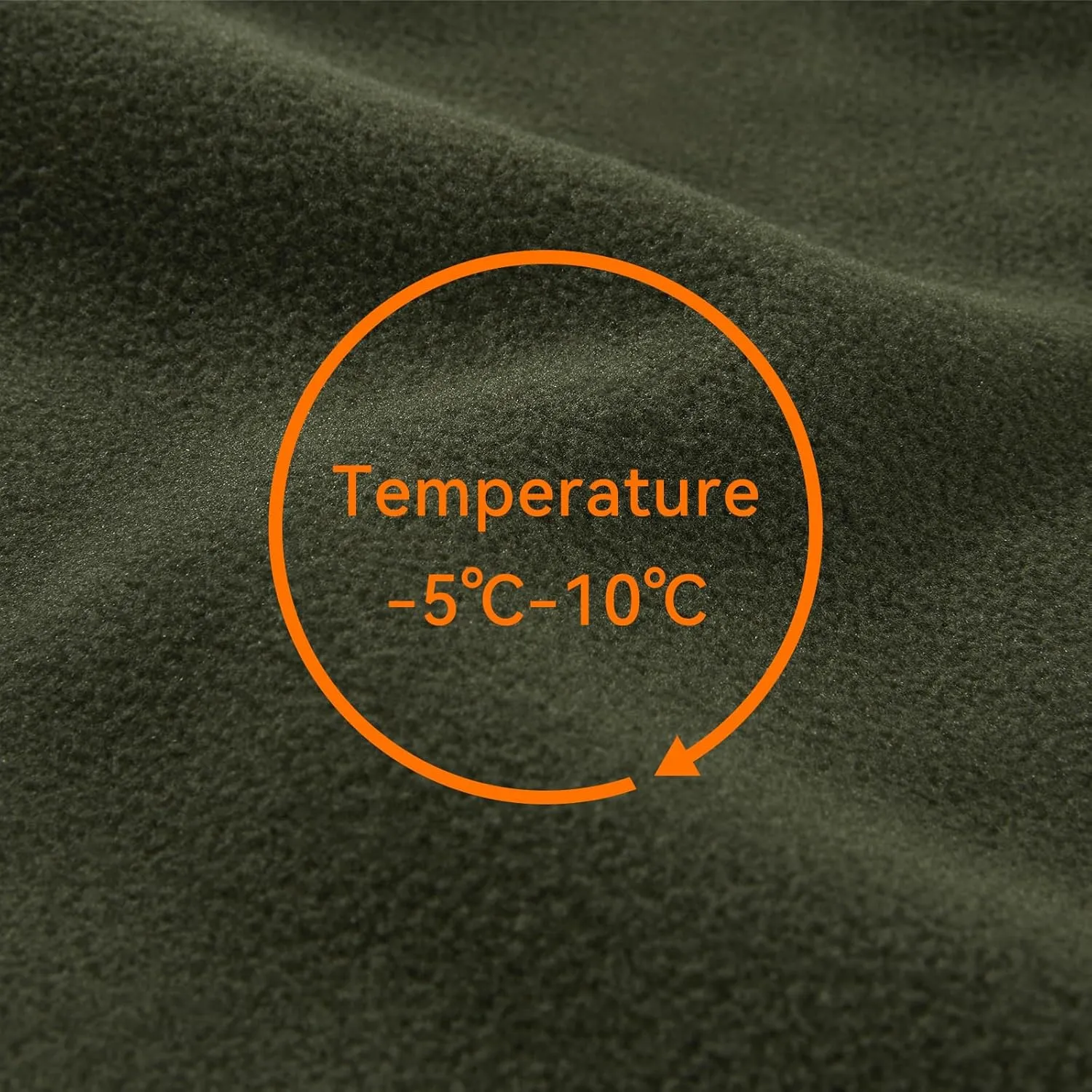 KAILAS Men's Fleece Hooded Full Zip Jacket Lightweight Winter Jacket Polar Warm Coat Pockets Outdoor Jacket