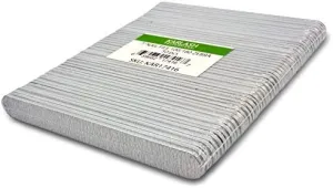 Karlash Professional Double Sided Emery Board 7" Zebra Nail File 100/180 (50 Pieces)