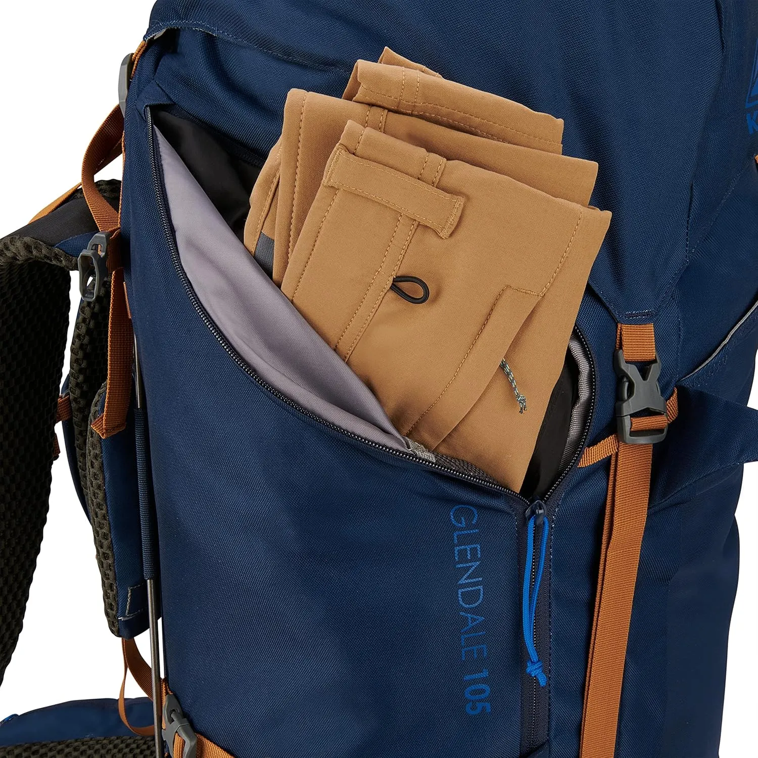 Kelty Glendale 85L – 105L Multiday Backpacking and Thru Hiking Pack, Fit Plus Suspension, Shoulder Strap Pockets, Customized Fit, Long Haul Backpack, 2023 (Pageant Blue, 85L)