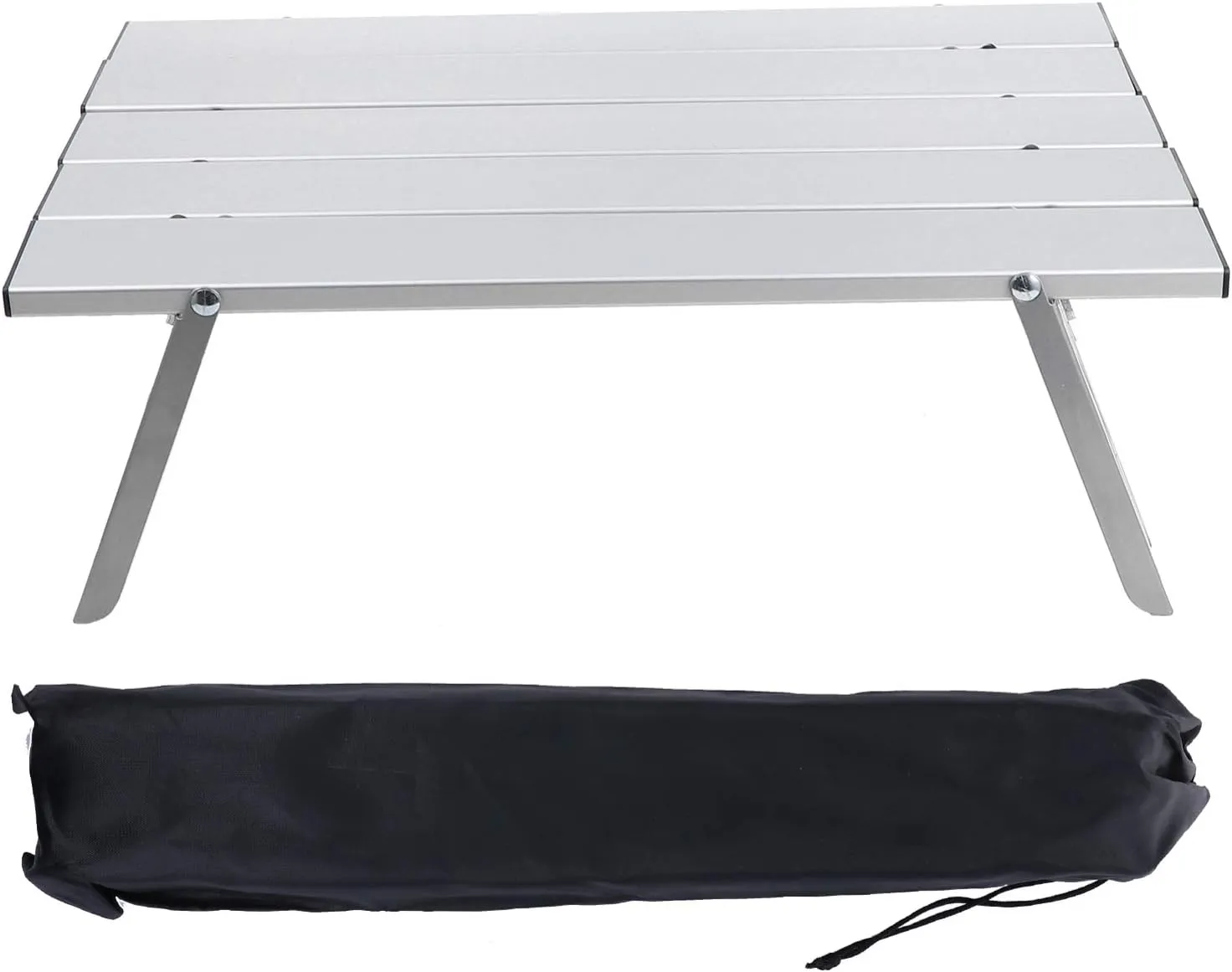 KICHOUSE Aluminum Alloy Portable Folding Table Foldable Picnic Desk Compact for Rv Car
