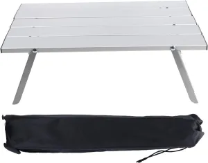 KICHOUSE Aluminum Alloy Portable Folding Table Foldable Picnic Desk Compact for Rv Car