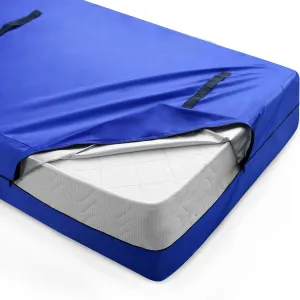 King Mattress Bag for Storage with Waterproof King Size Cover and Heavy Duty Handles, Double Zippers, Reusable Mattress Protector for House Moving and Travel