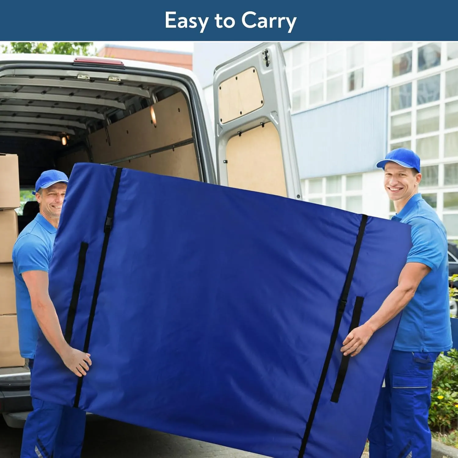 King Mattress Bag for Storage with Waterproof King Size Cover and Heavy Duty Handles, Double Zippers, Reusable Mattress Protector for House Moving and Travel