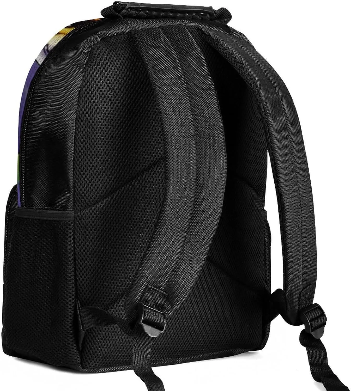 King Of The Tiger Tropical Rainforest Landscape Jungle Art Backpack Polyester Anti-Theft Multipurpose Bookbag Large Capacity Laptop Book Bag Rucksack With Side Pockets