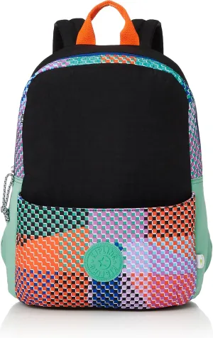 KIPLING(キプリング) Women Casual Bag, Bold Tap Bl, Large Slimline Backpack Made from Upcycled Material
